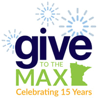 15th anniversary logo for Give to the Max.