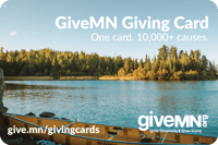 Photo of a GiveMN.org Giving Card.